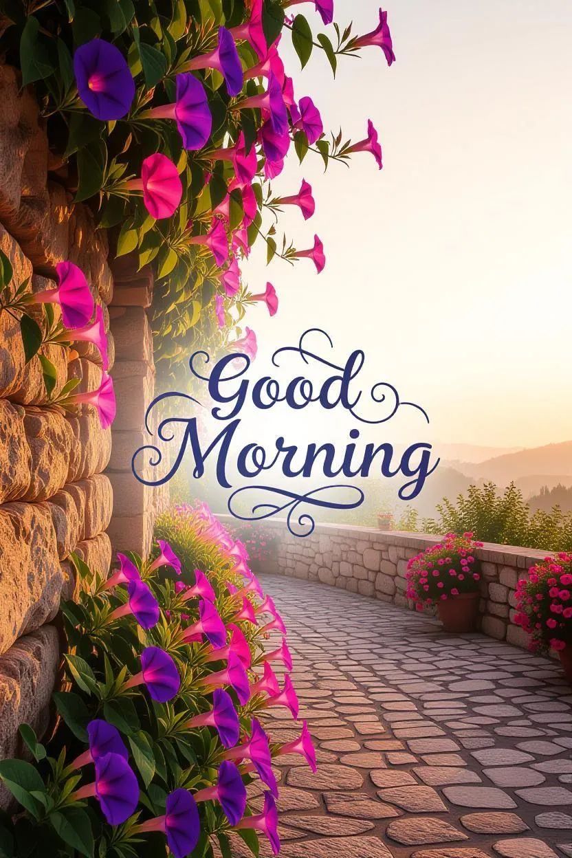 Greet the Morning with Color and a Blooming Heart Wallpaper