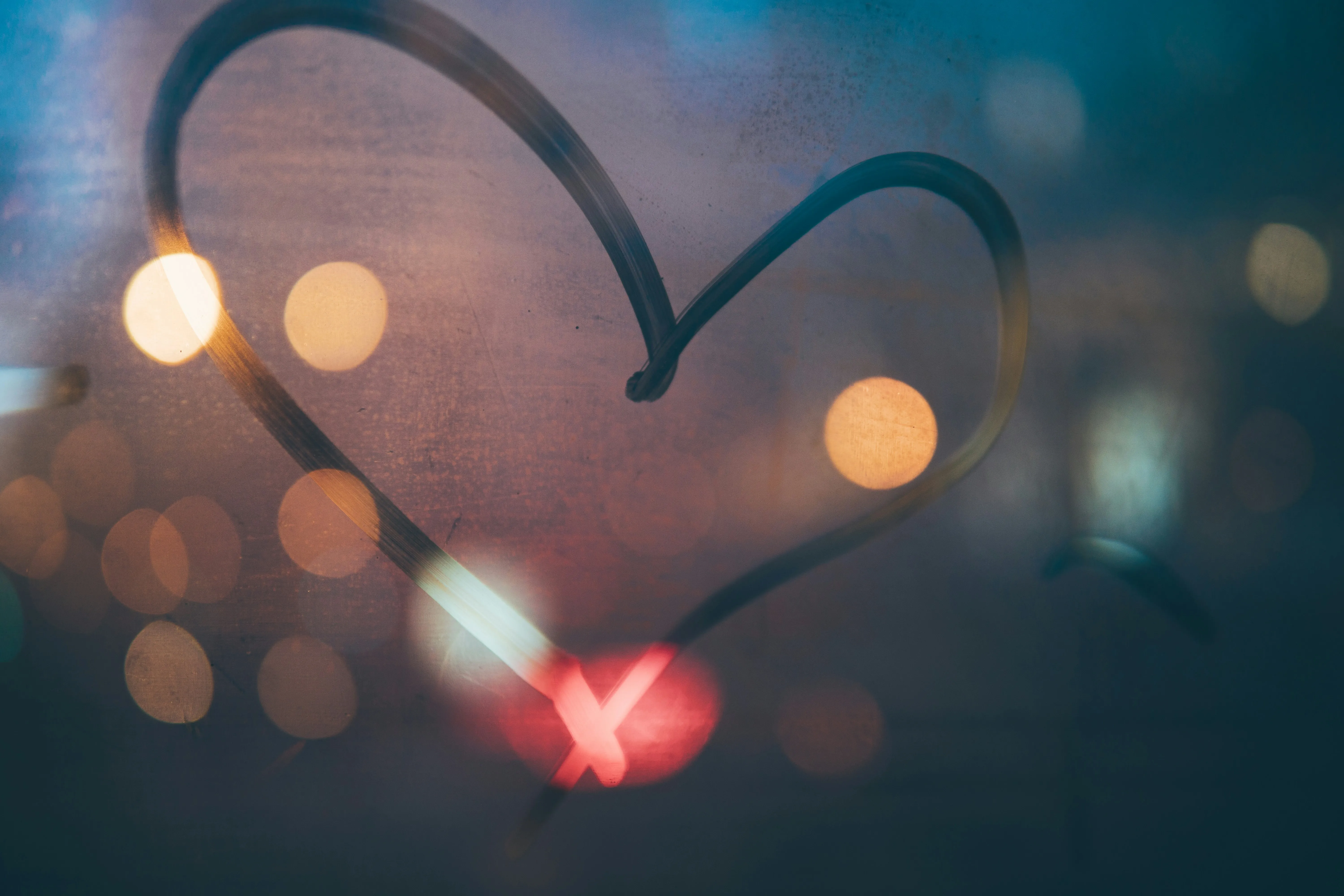 Heart Shaped Bokeh Lights Expressing Pure Emotion Wallpaper