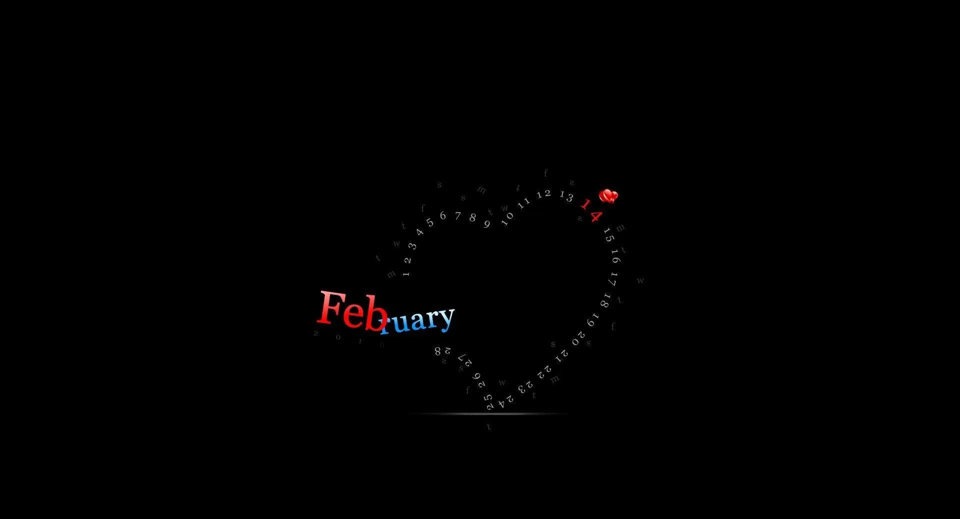 Heart Shaped Neon Outline in Dark Romantic Scene Wallpaper