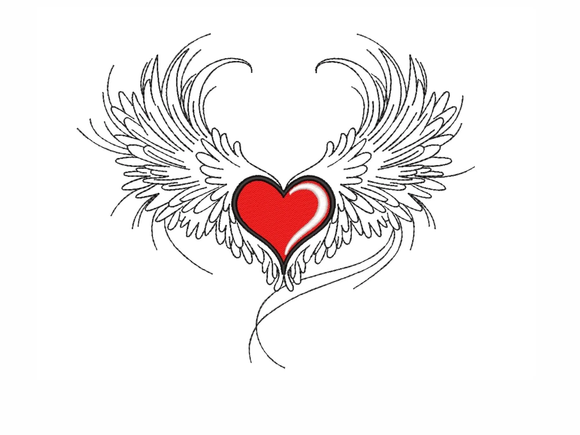 Heart with Wings Art Showing Freedom and Compassion