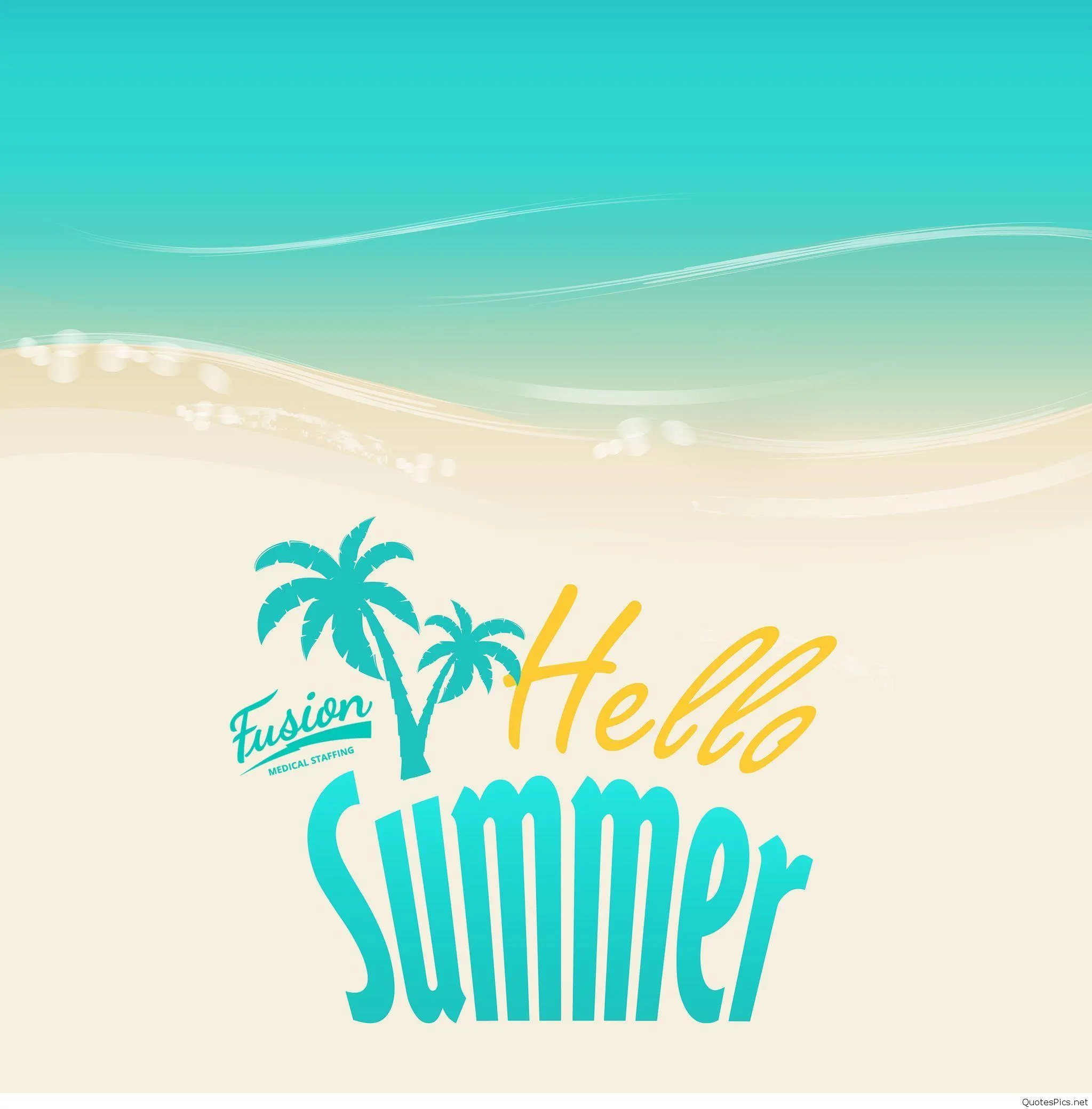 Hello Summer Beach Image Bringing Fresh Romantic Vibe