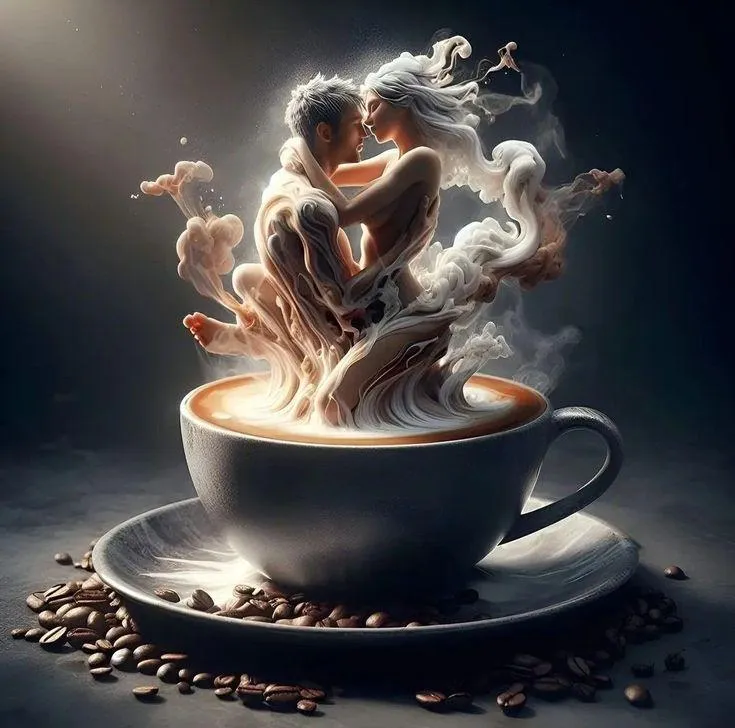 Hot Espresso Steam Awakens Clarity and Morning Motivation