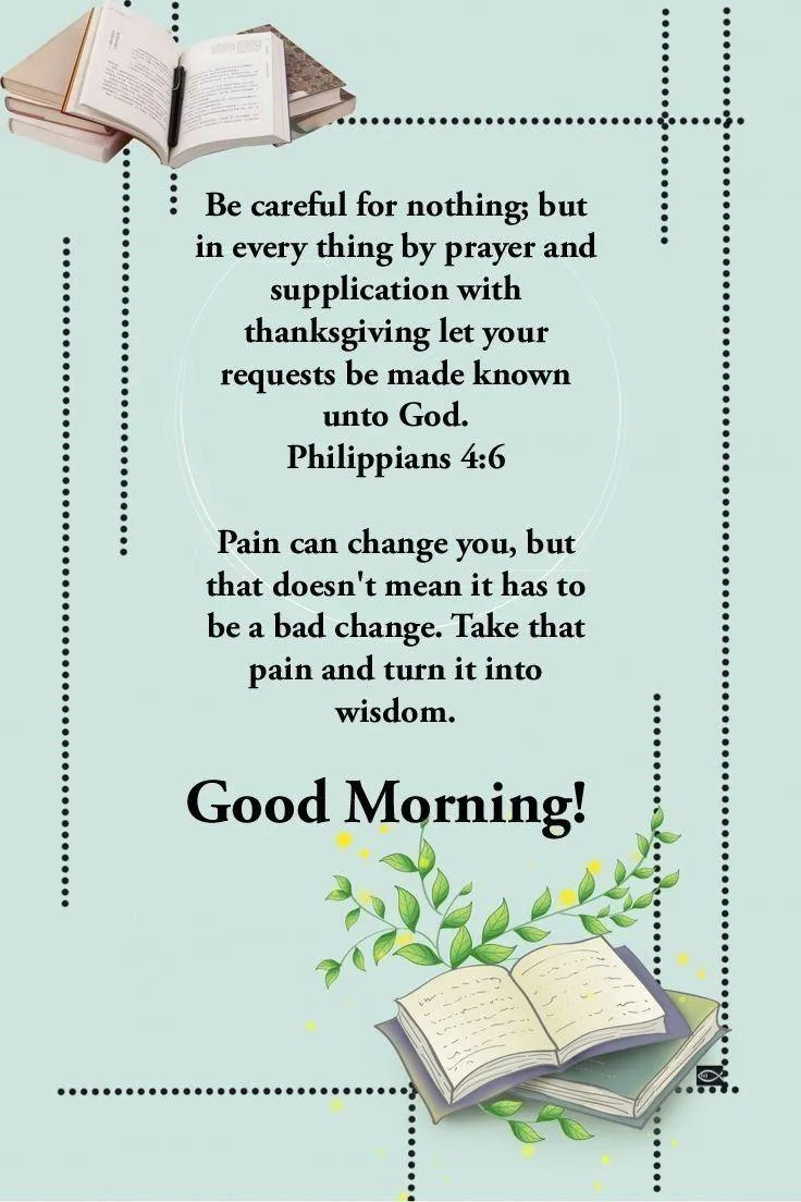 Inspirational Morning Quote with Peaceful Background