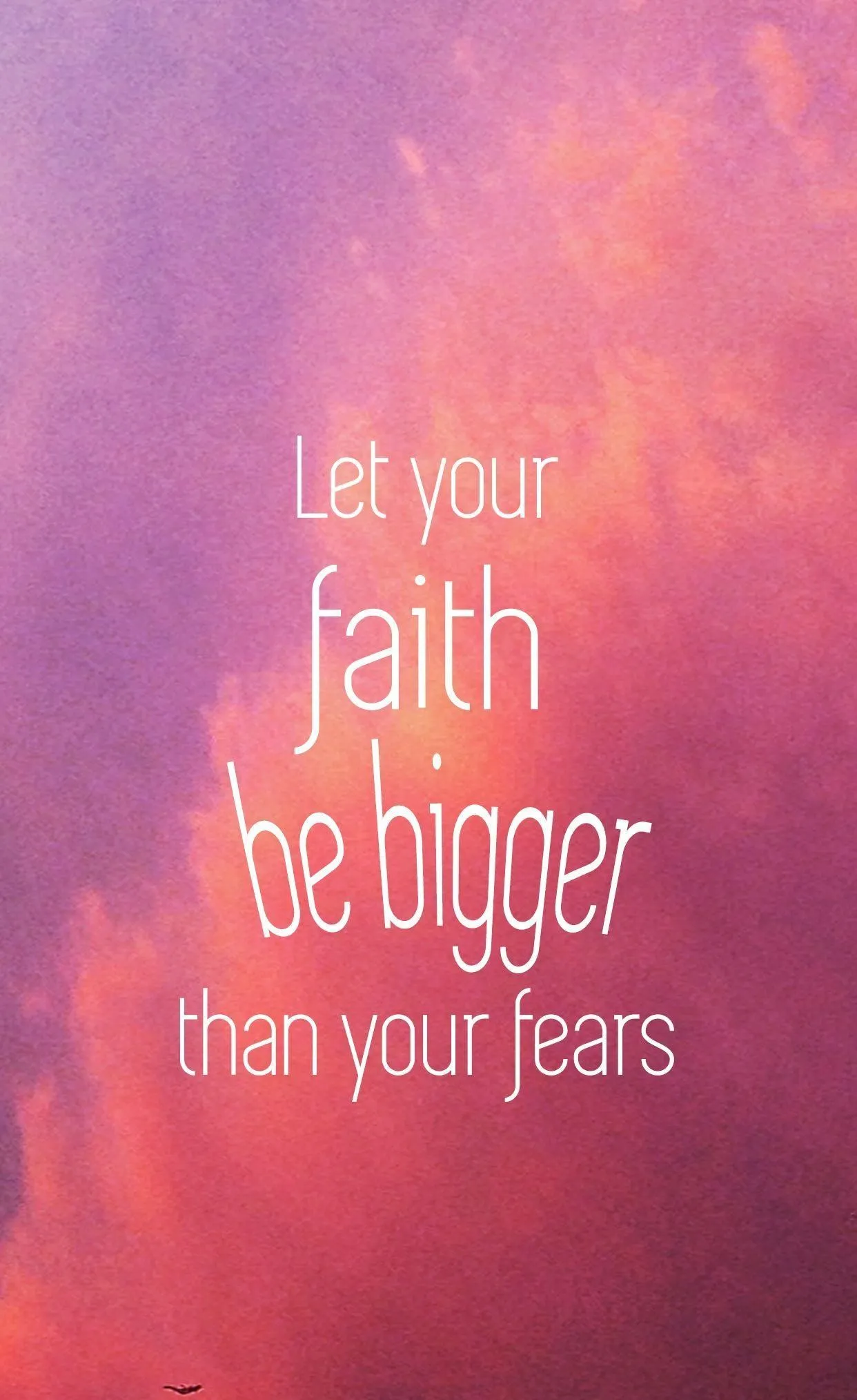 Inspirational Quote About Faith and Strength Wallpaper