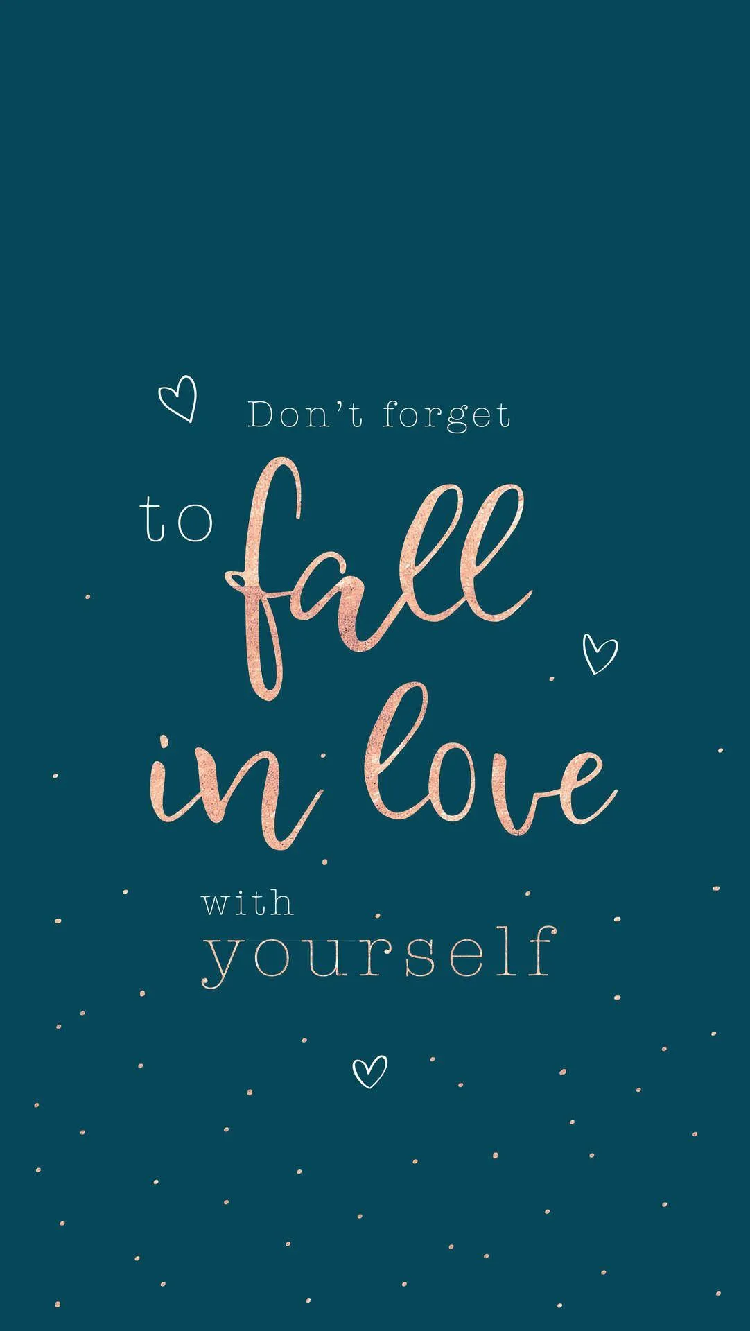 Inspiring Quote Encouraging to Fall in Love Wallpaper