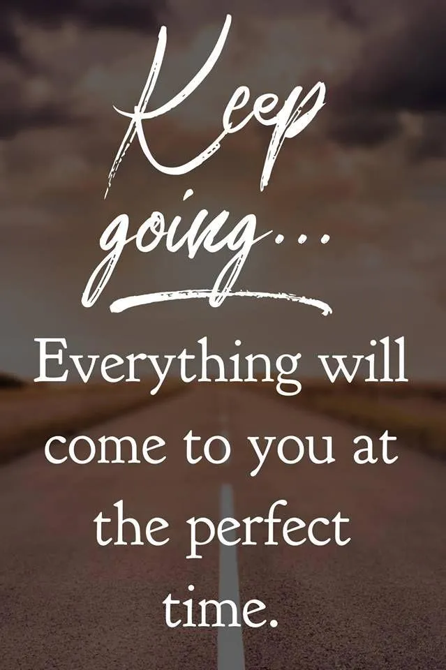 Keep Going and Trust Timing with a Motivational Message