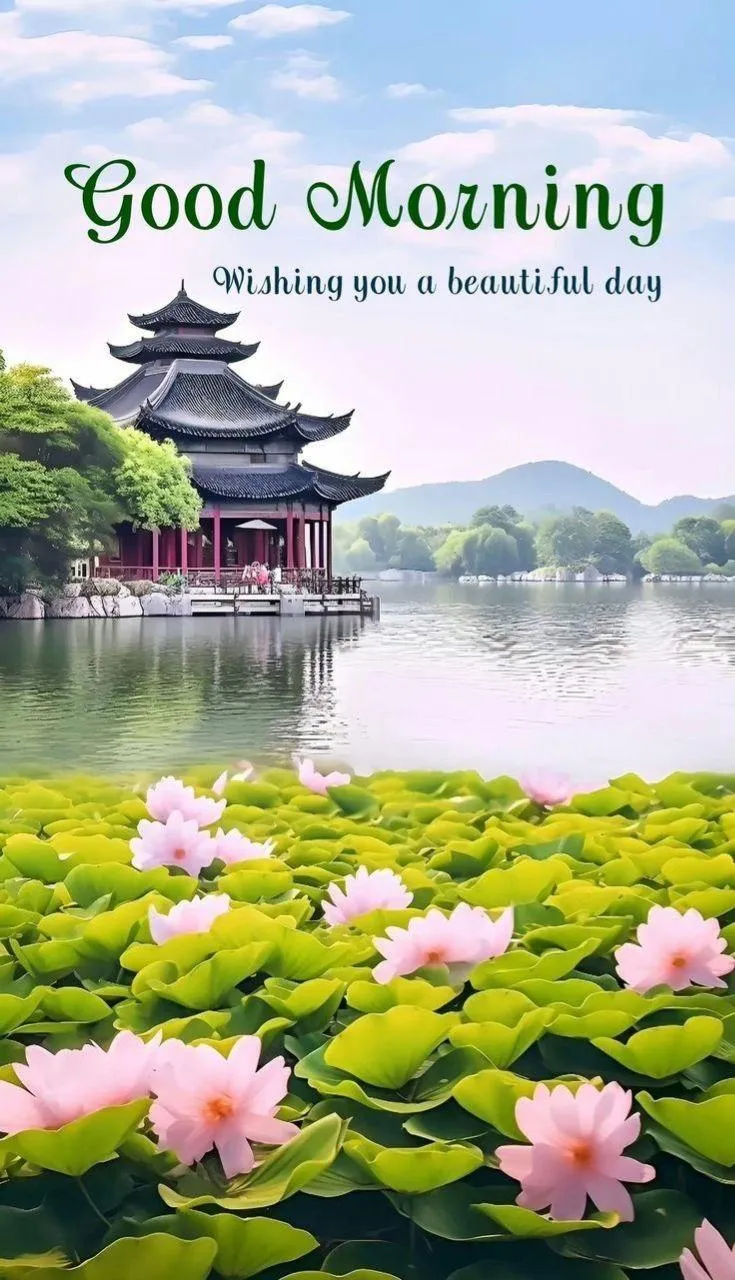 Lavender Field with Blue Sky and Bright Morning Text