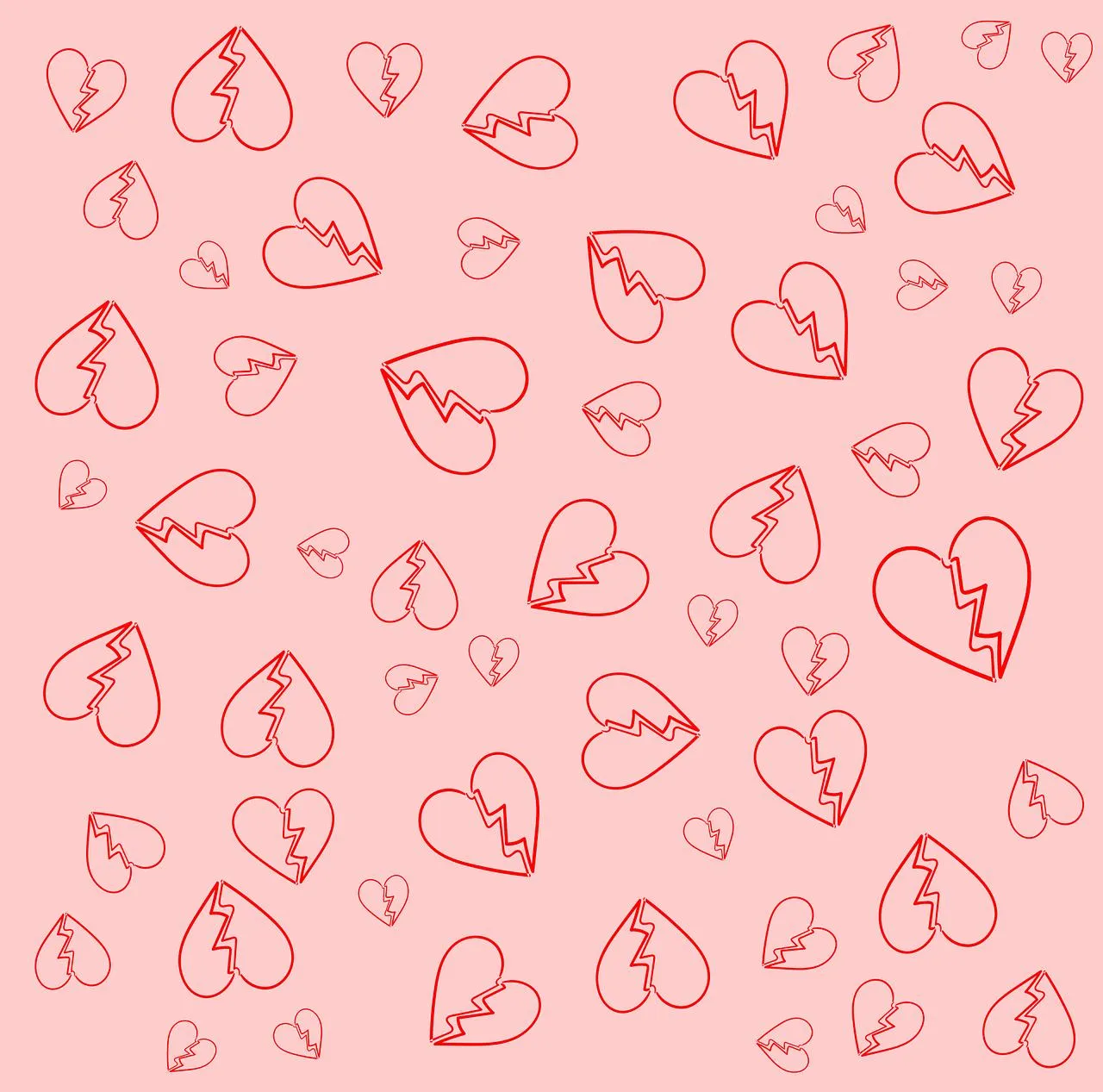 Light Pink Hearts Wallpaper Showing Playful Romance