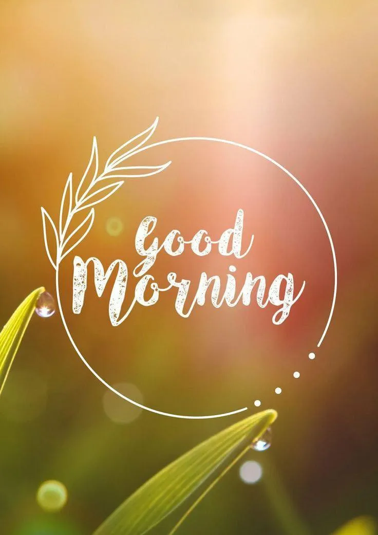 Light Sparkles with Golden Text Wishing Good Morning