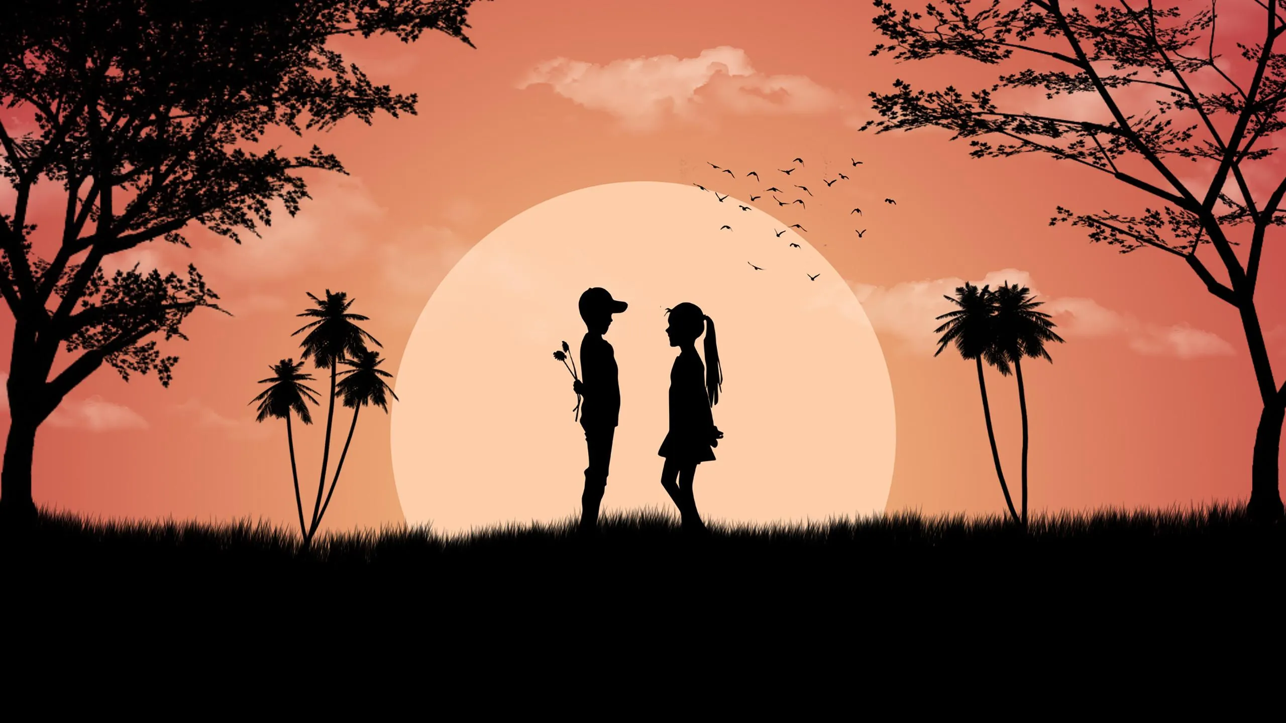 Man Proposing Women in Sunset Happiness Wallpaper HD