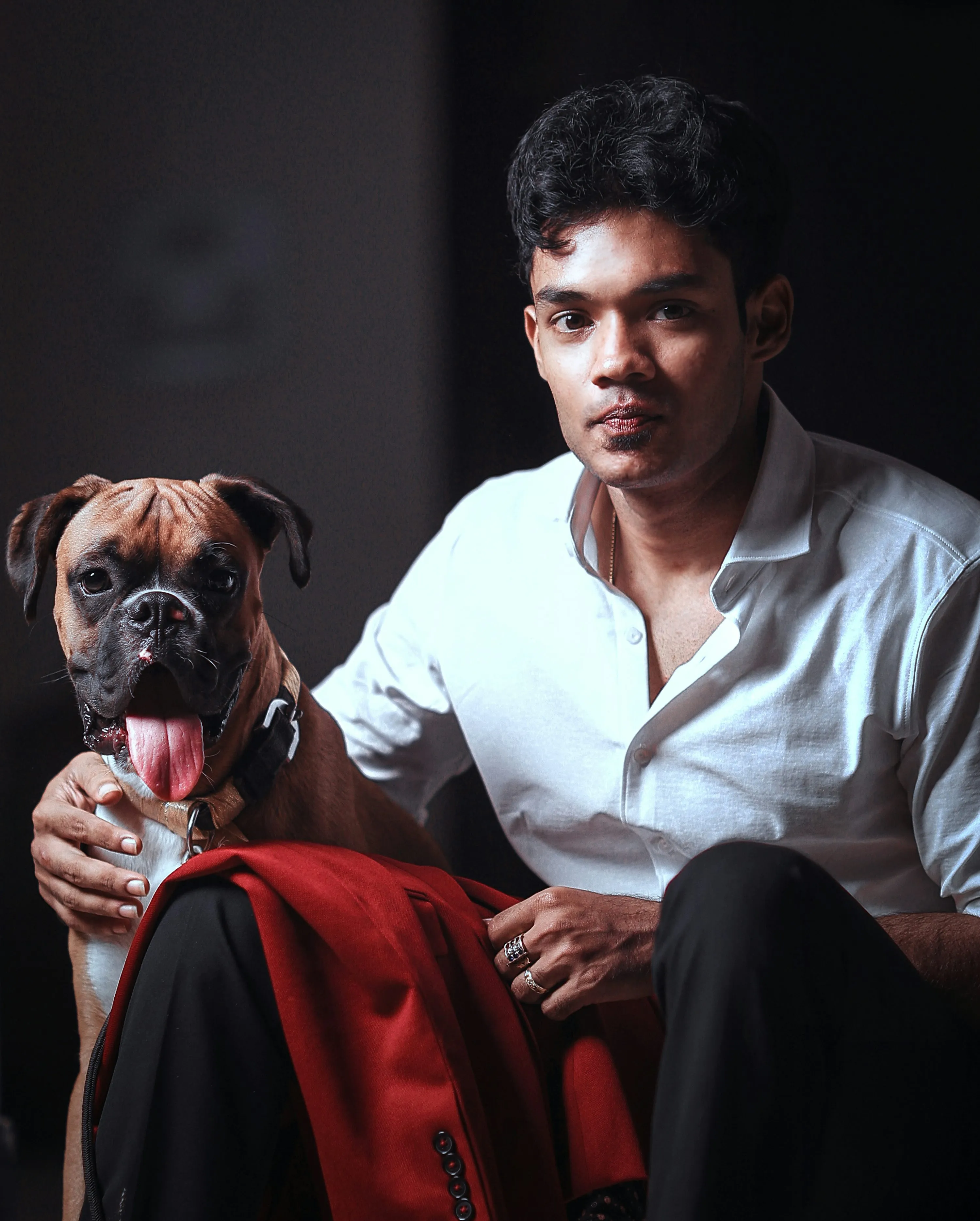 Man with Pet Showing Unbreakable Bond of Friendship