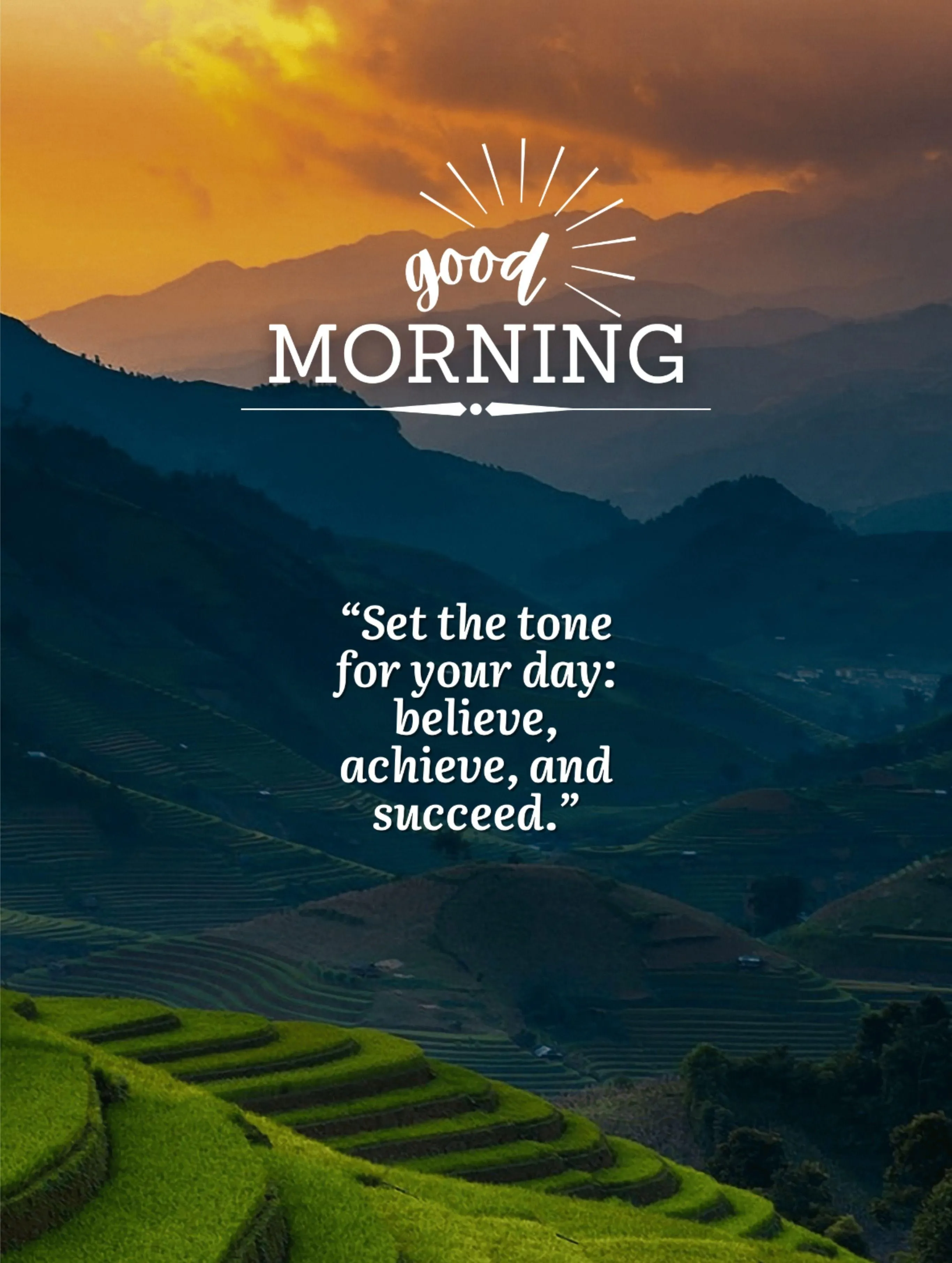 Misty Mountains Encourage Hope Strength and New Goals