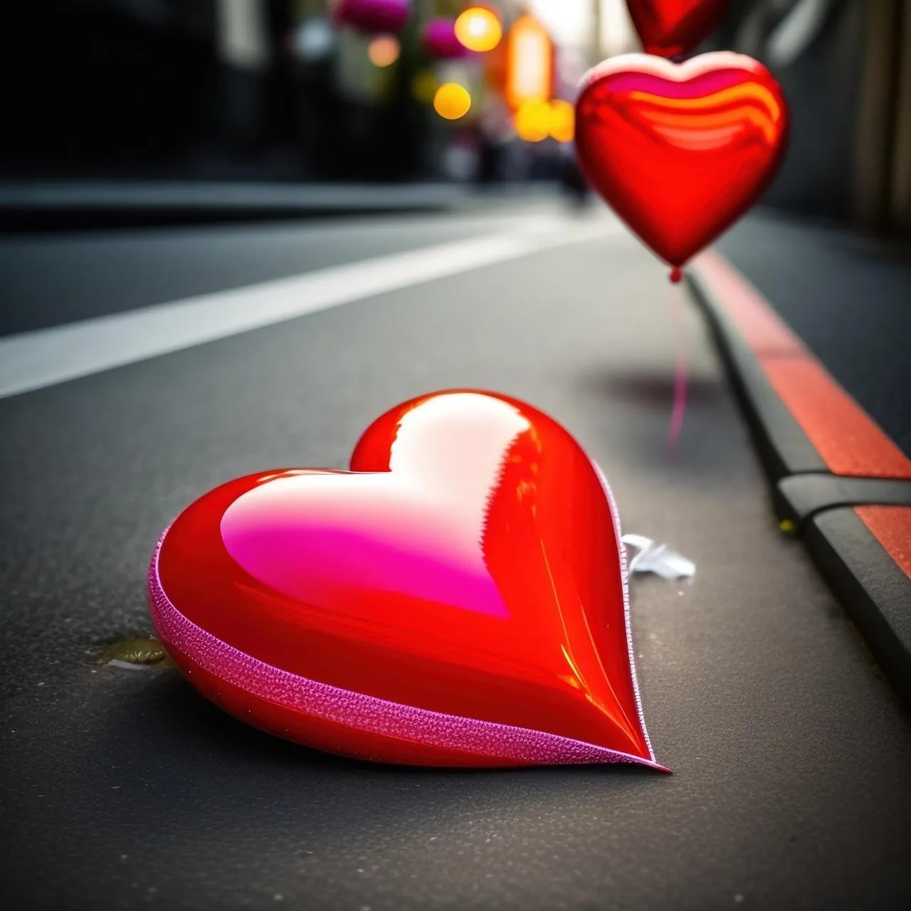 Modern Expression of Love in a Heartfelt Moment Wallpaper