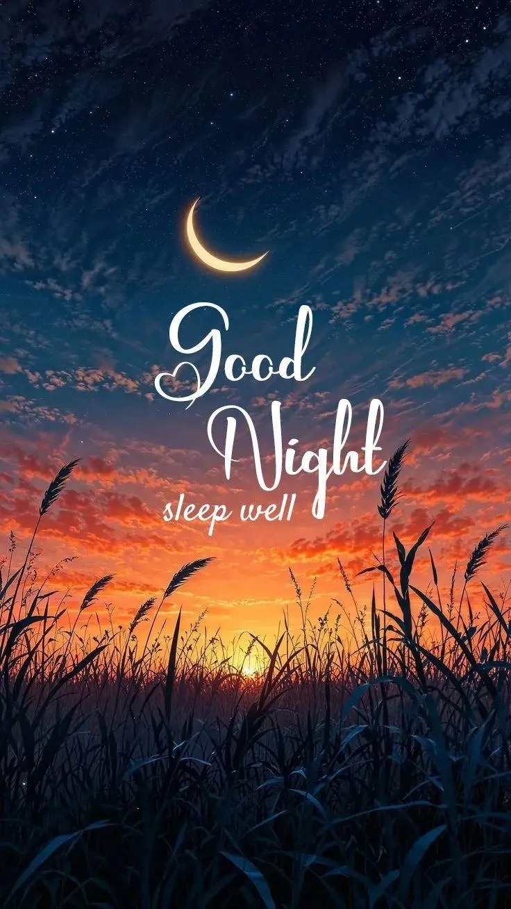 Moon and Stars Say Good Night to a Quiet Calm Sky Image