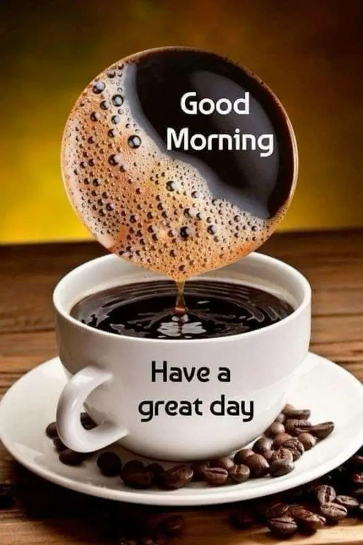 Morning Coffee Art with Two Cups and Whipped Cream