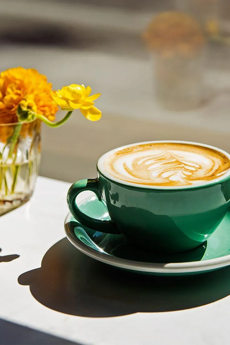 Morning Coffee with Flowers Brings Joy to Your Daily Start