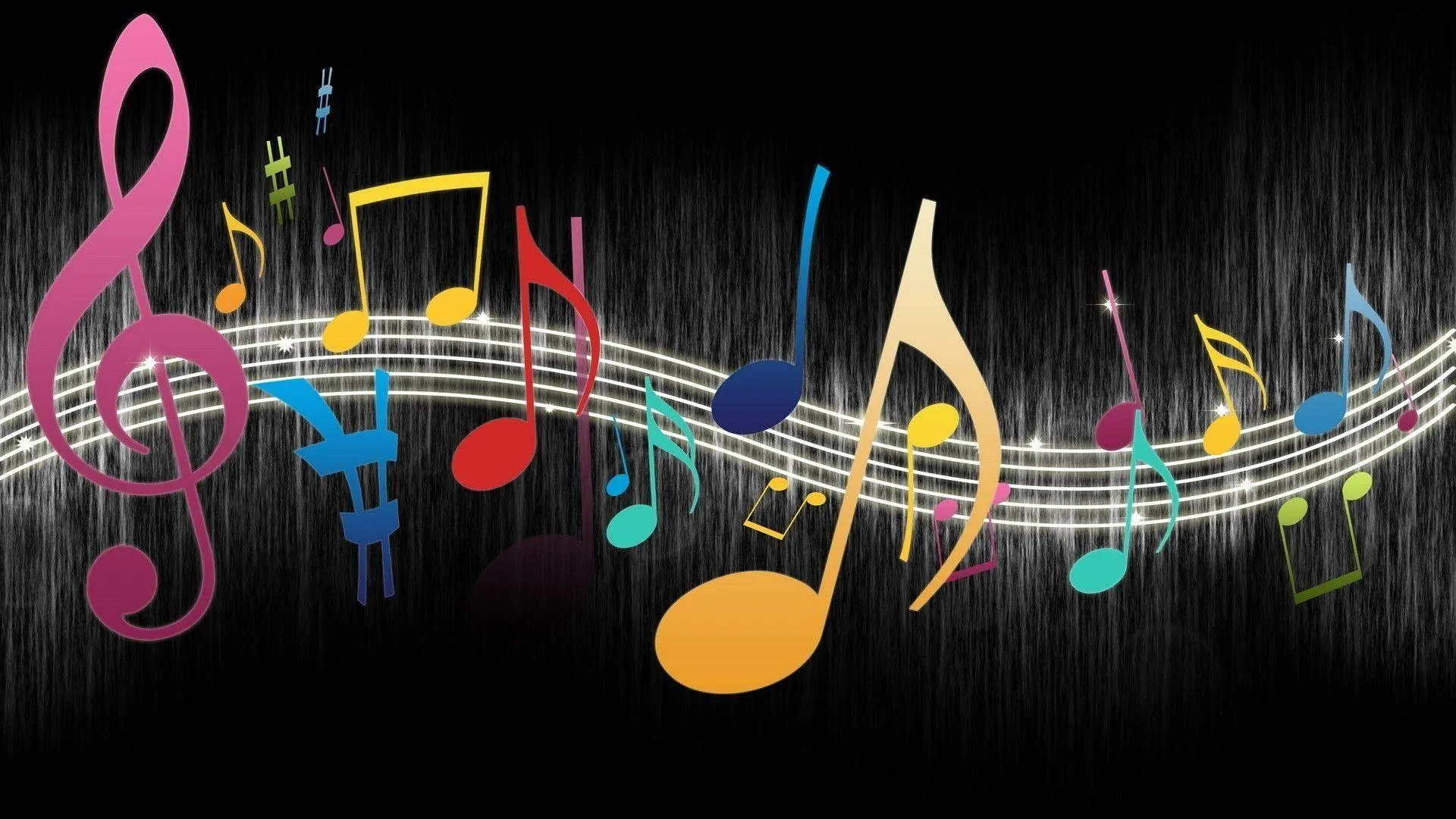 Music Notes Art Expressing Romantic Inspiration Wallpaper