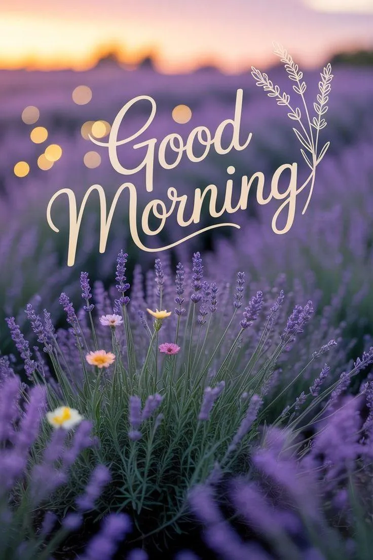 Nature Morning View Inspires Energy and Mindful Intention