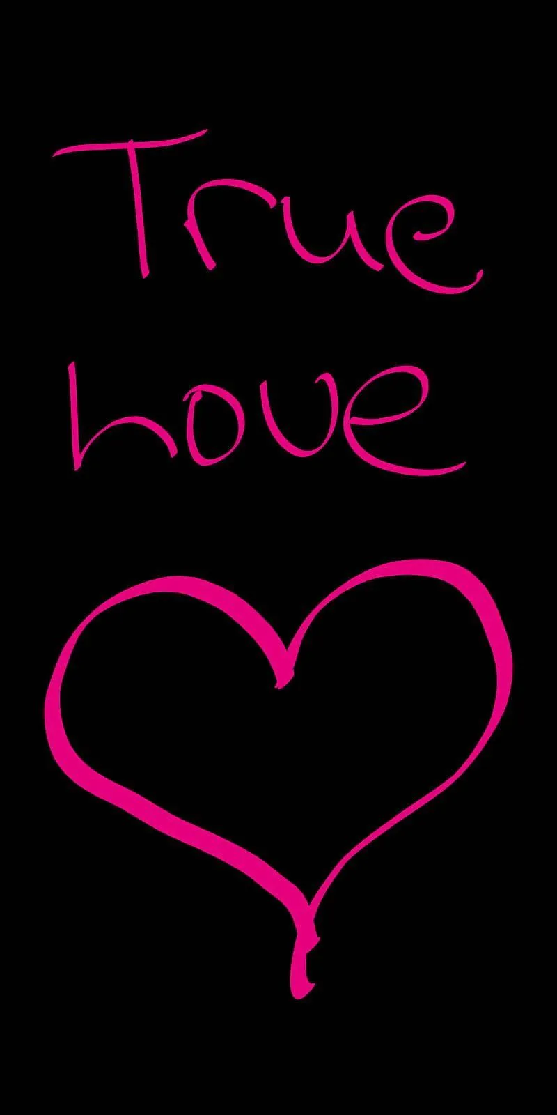 Neon Heart Line Expressing Real Connection in Love Image