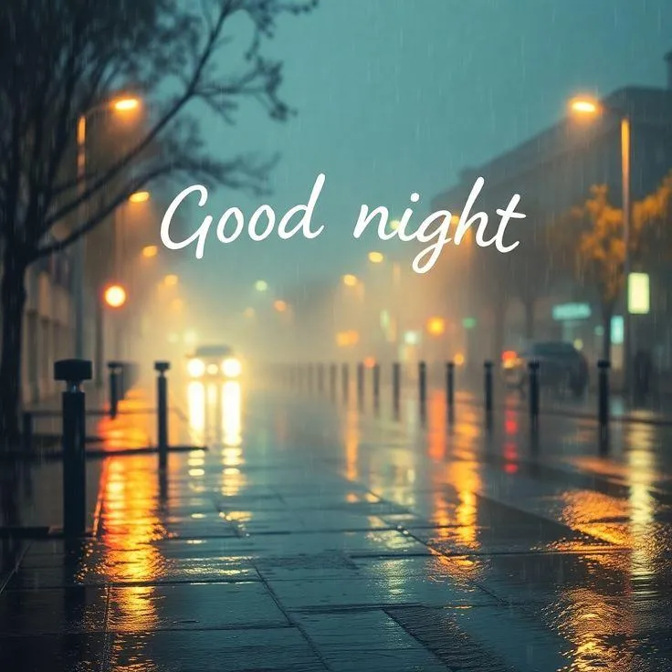 Night Reflections on Water Create Peace Before Sleeping