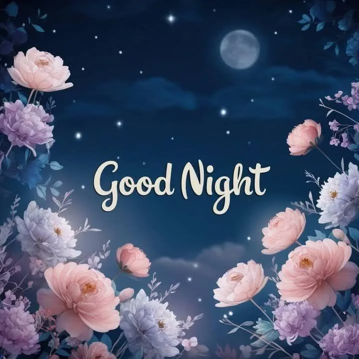 Night Sky and Cherry Blossoms for Rest and Relaxation