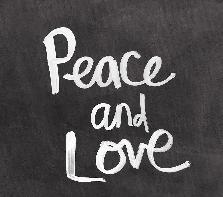 Peace and Love Inspire Harmony and Joyful Living Image