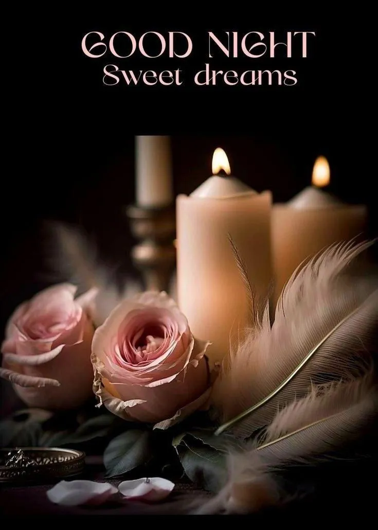 Peaceful Candlelight and Roses for a Gentle Morning