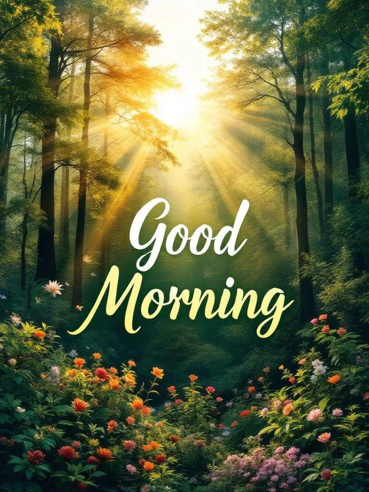 Peaceful Forest Scene to Begin a Blessed New Morning