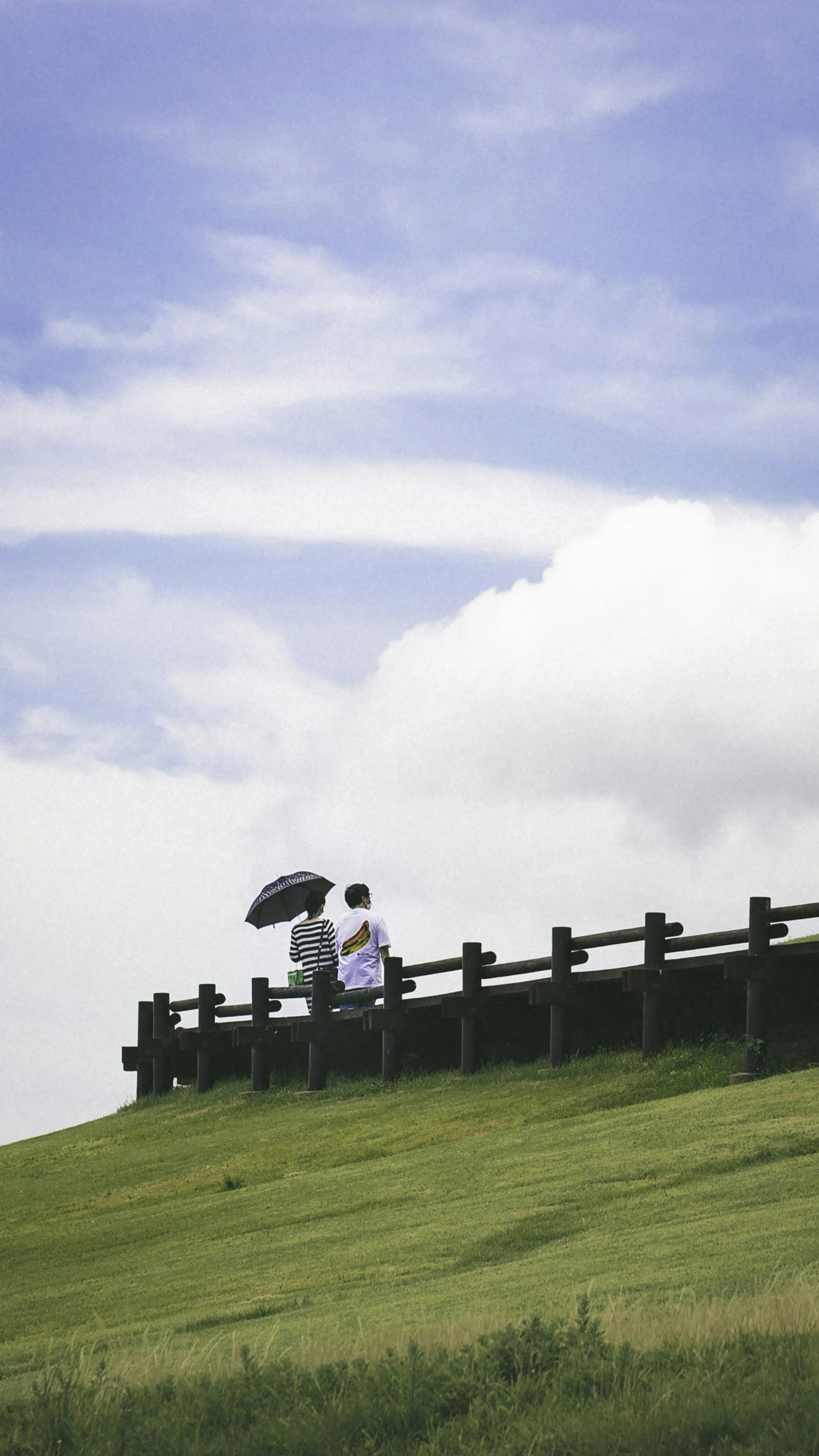 Peaceful Green Landscape Showing Calm Serenity Wallpaper