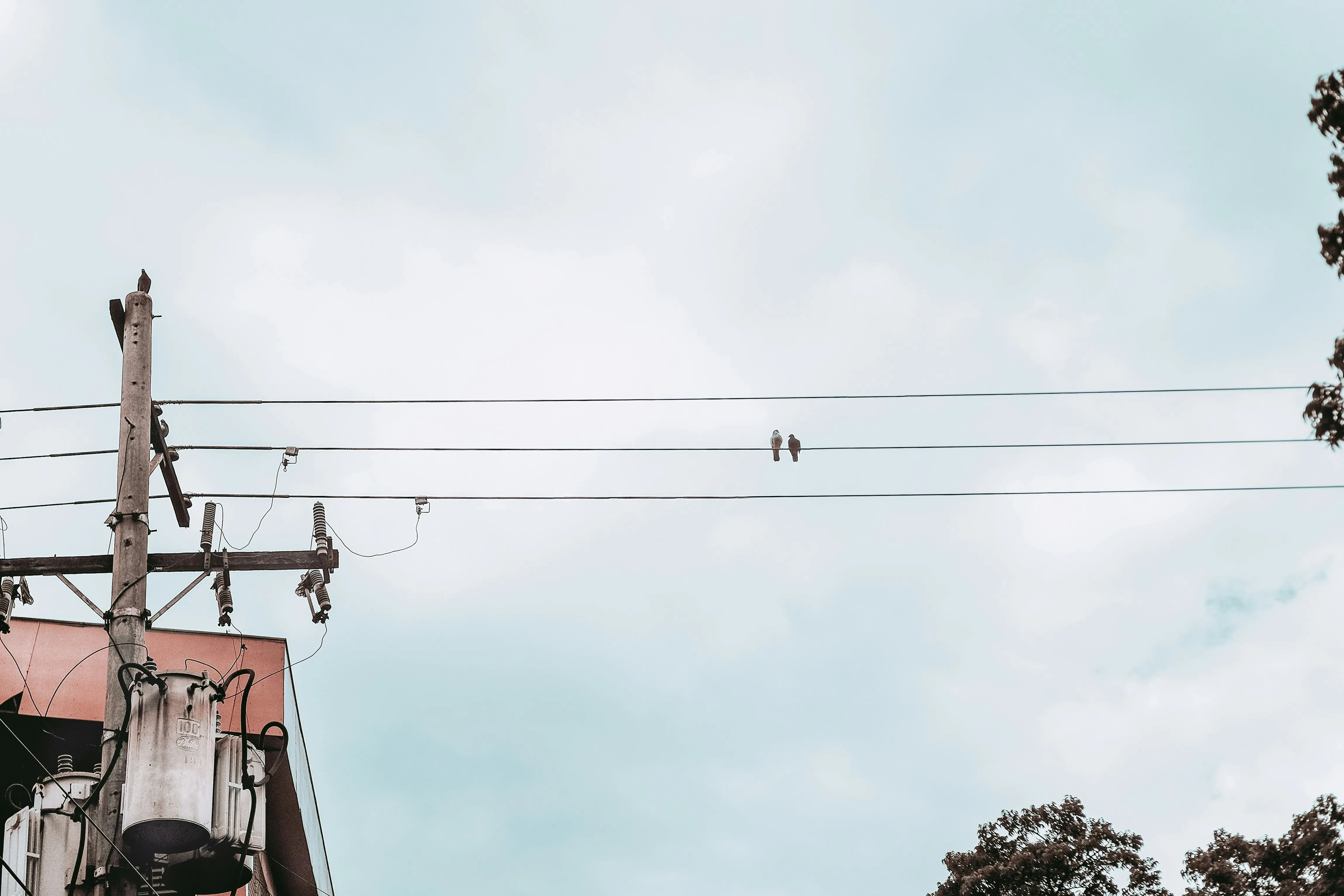 Peaceful Street Scene Reflecting Calm and Romance Wallpaper