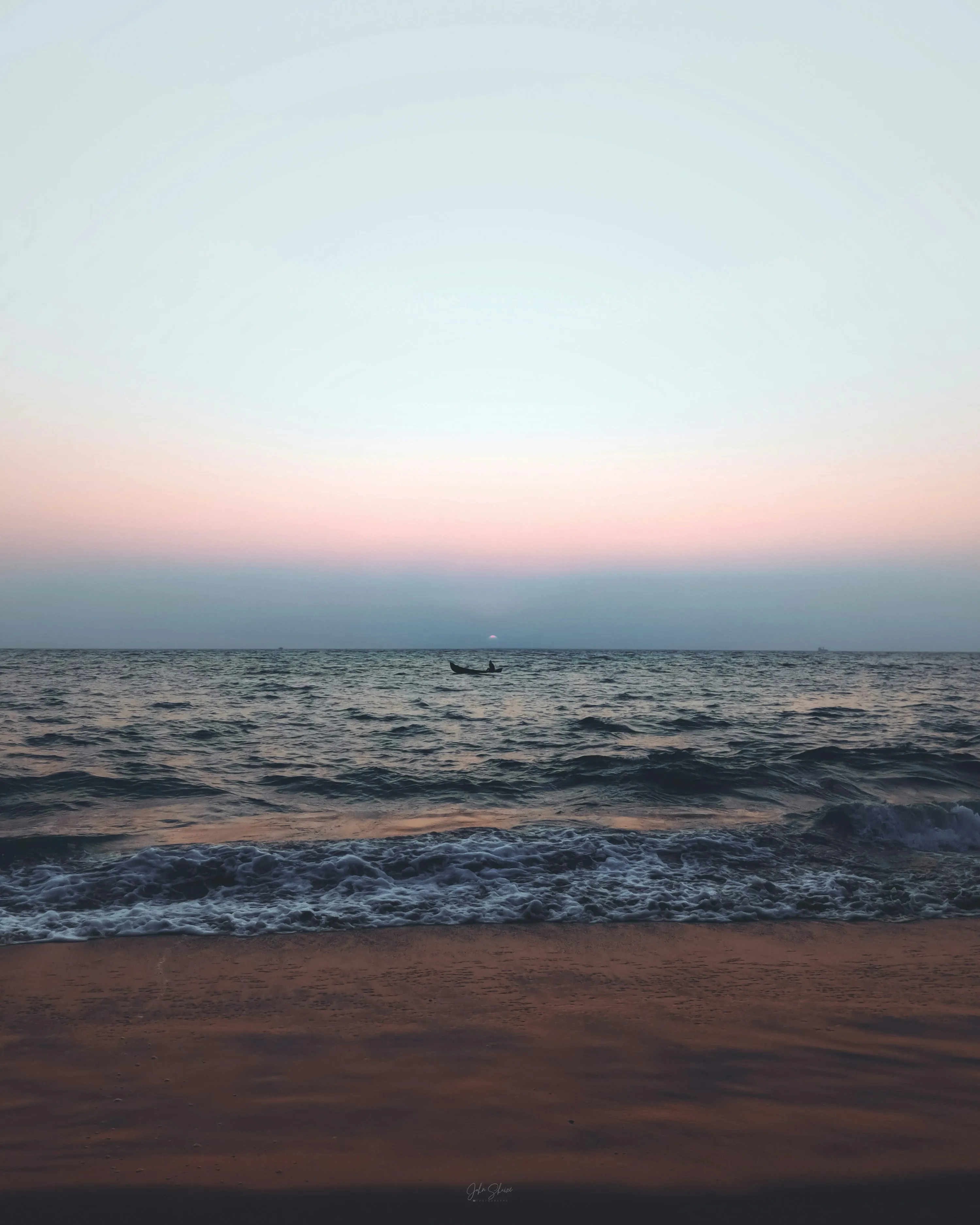 Peaceful Sunset Over Ocean Symbol of Calm Wallpaper