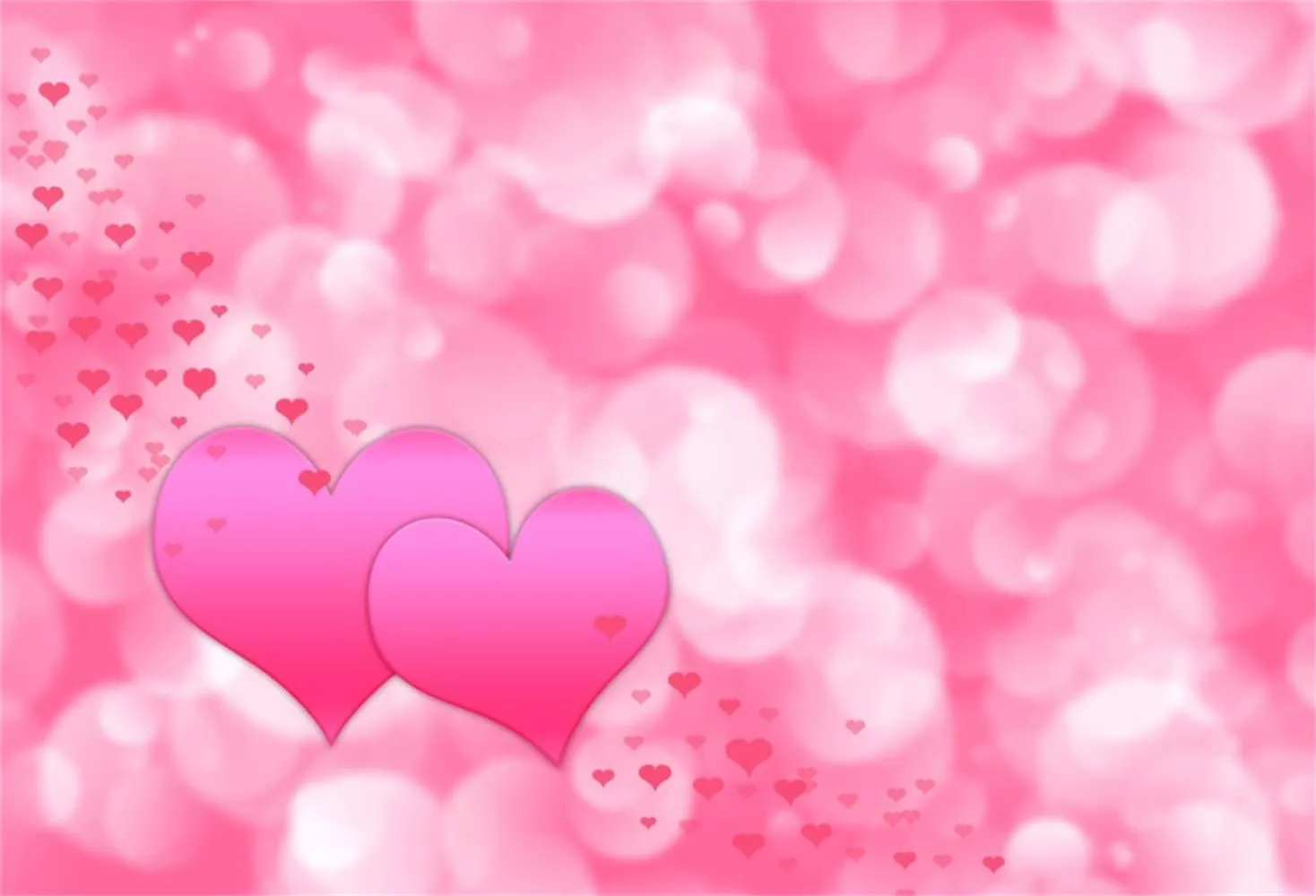 Pink Hearts Background for Valentines Day Love Wallpaper