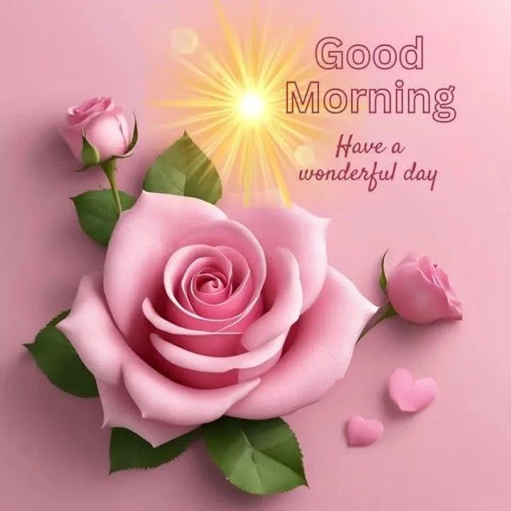 Pink Rose Petals with Sparkle for a Lovely Morning