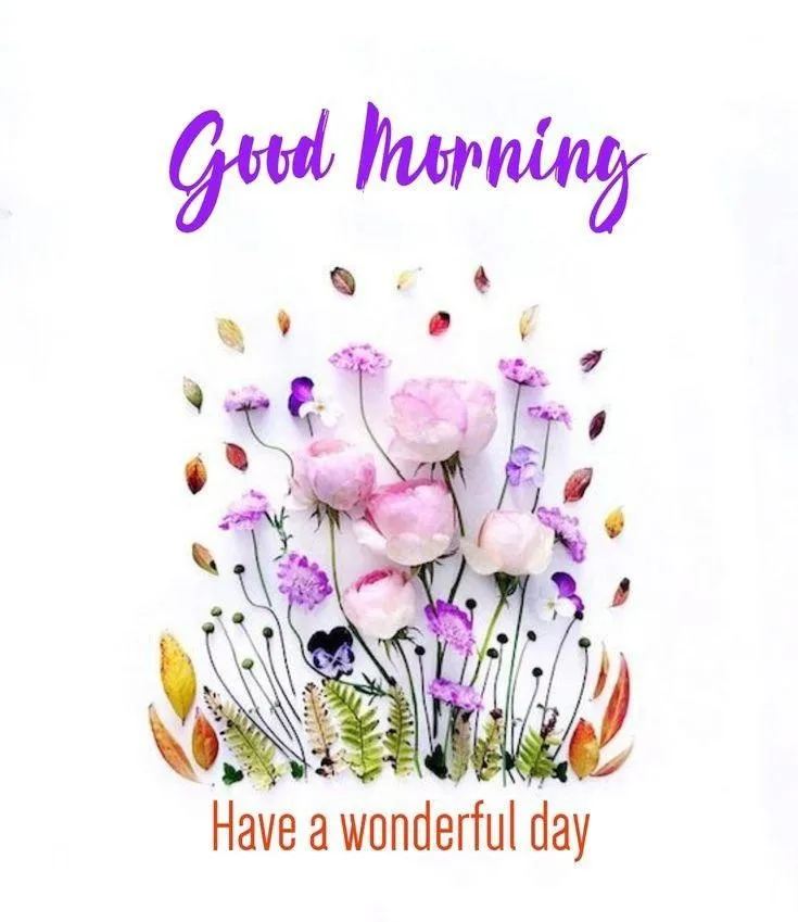 Purple Floral Design Brings You a Gentle Good Morning