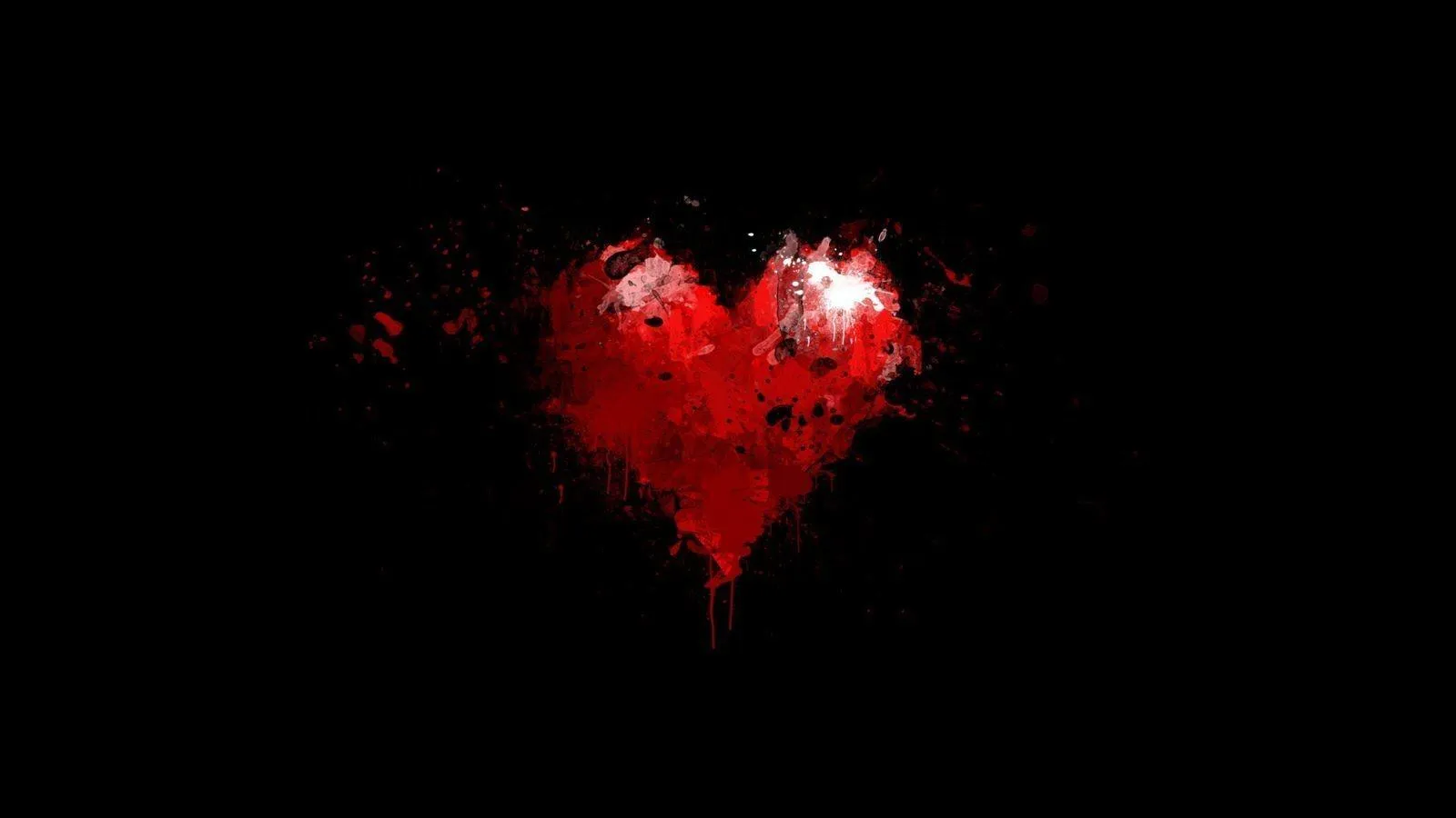 Red Glitter Heart Signifying Passion and Emotion Wallpaper