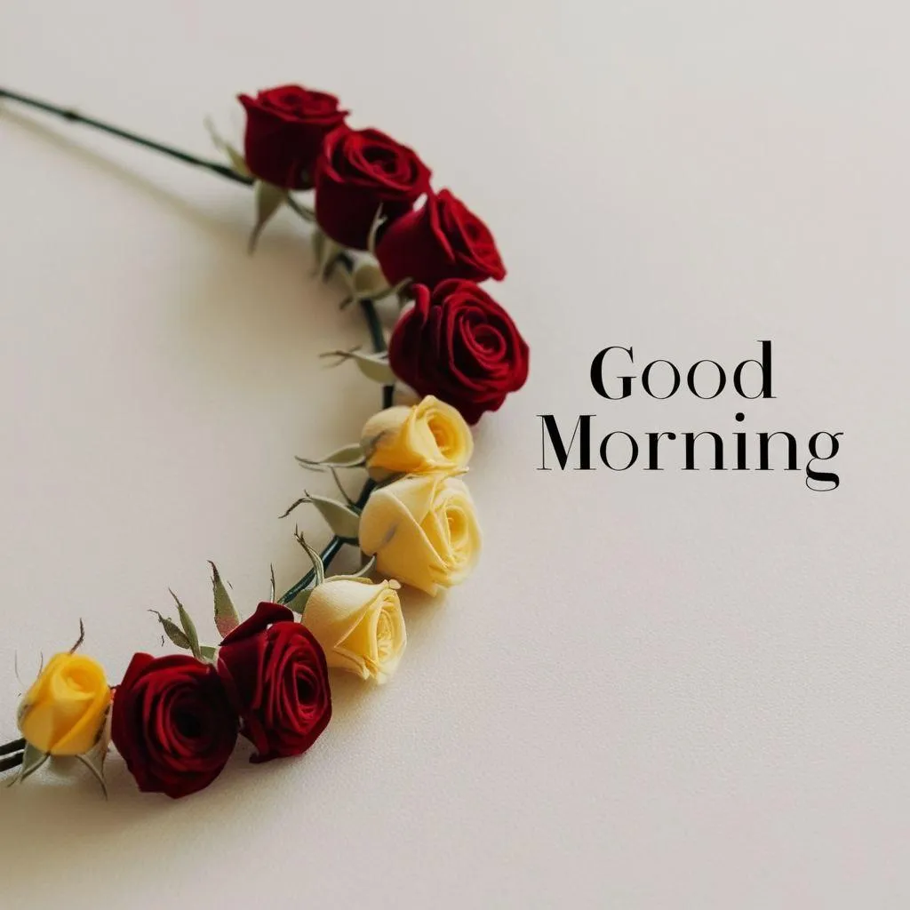 Red Roses Lined Up on White Background Greeting Wallpaper