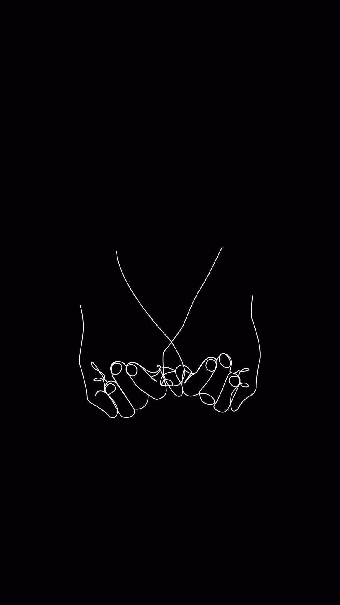 Romantic Hand Gesture Forming a Heart Shape Wallpaper