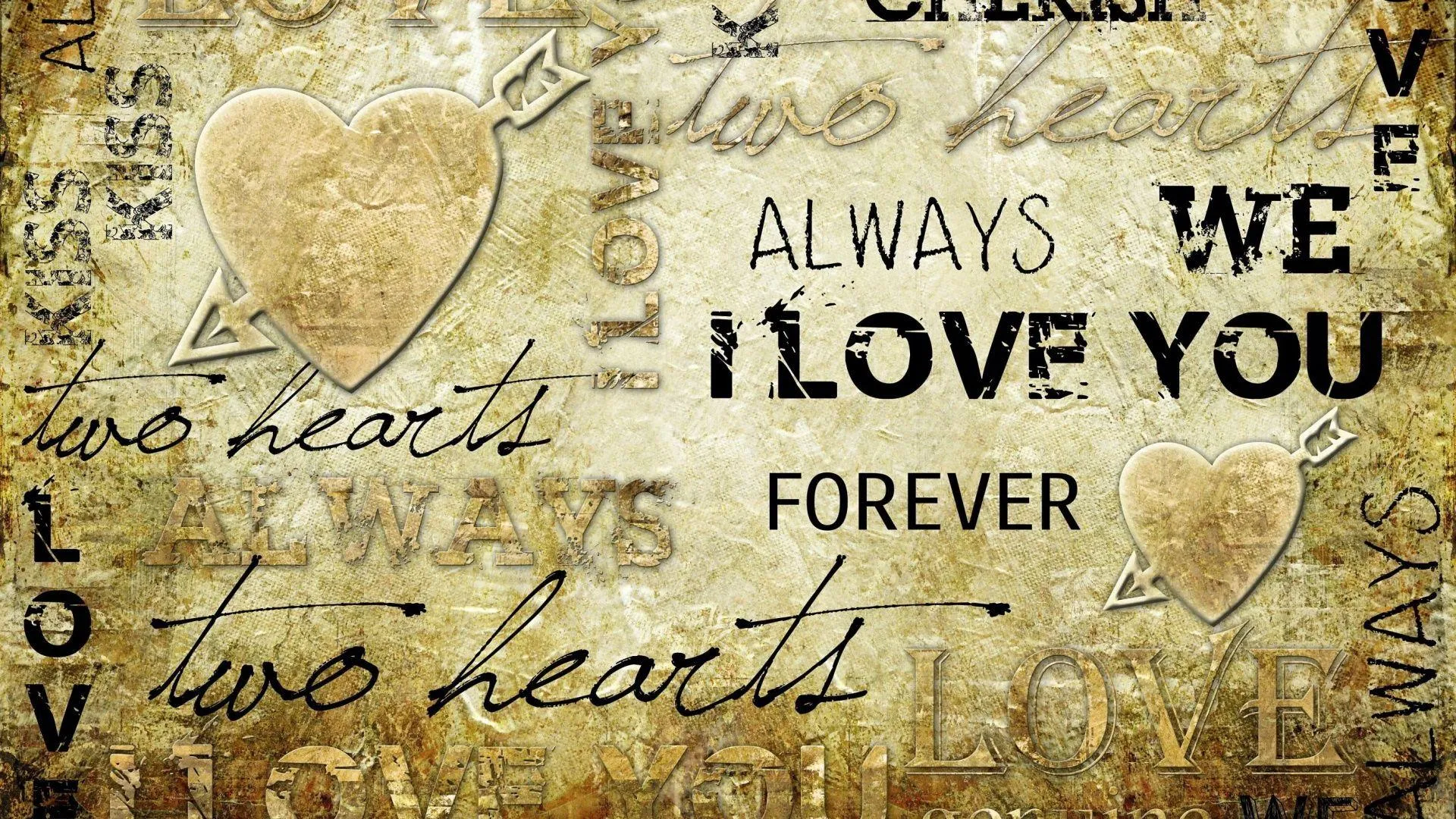 Romantic Message Saying I Love You Forever Wallpaper