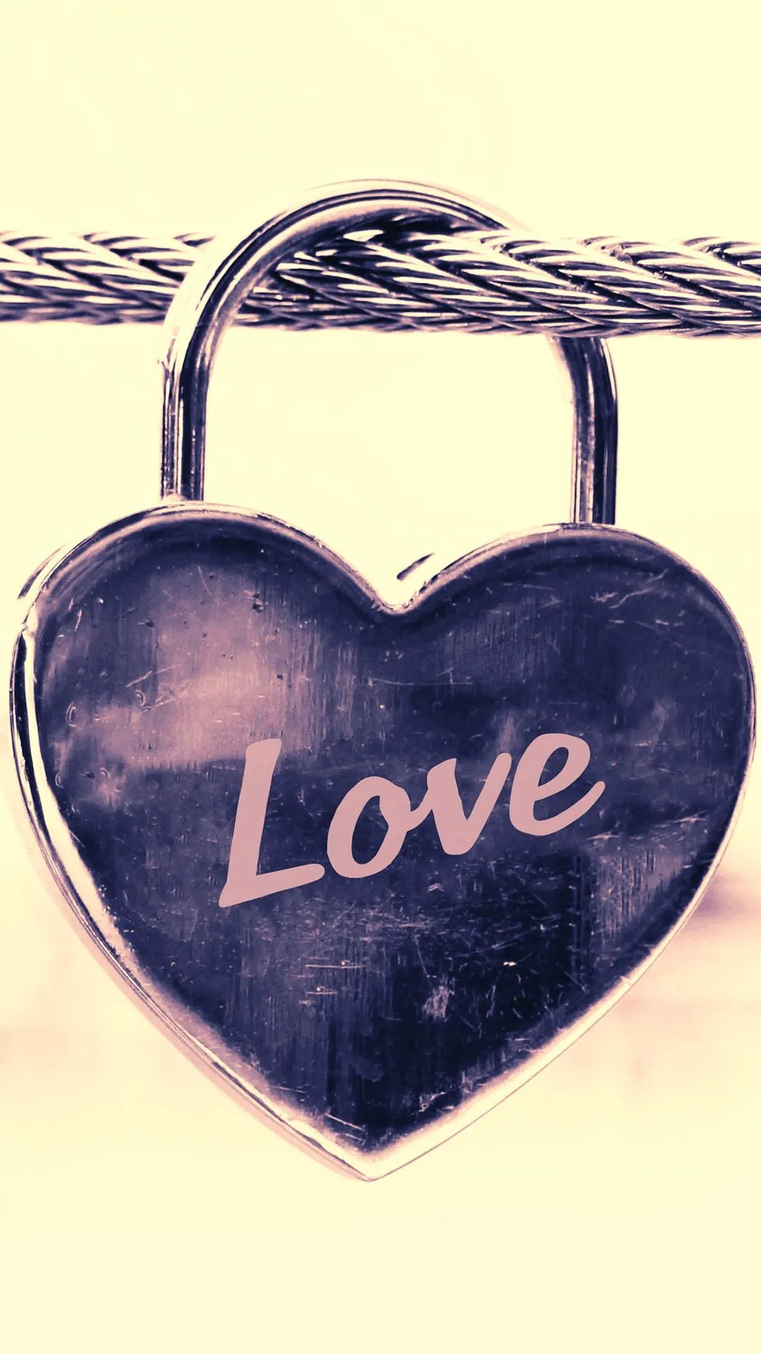 Rustic Heart Tag with Word Love for Warm Emotion Wallpaper