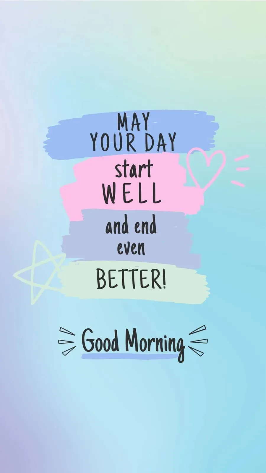 Simple Colors and Text to Brighten Your Beautiful Morning