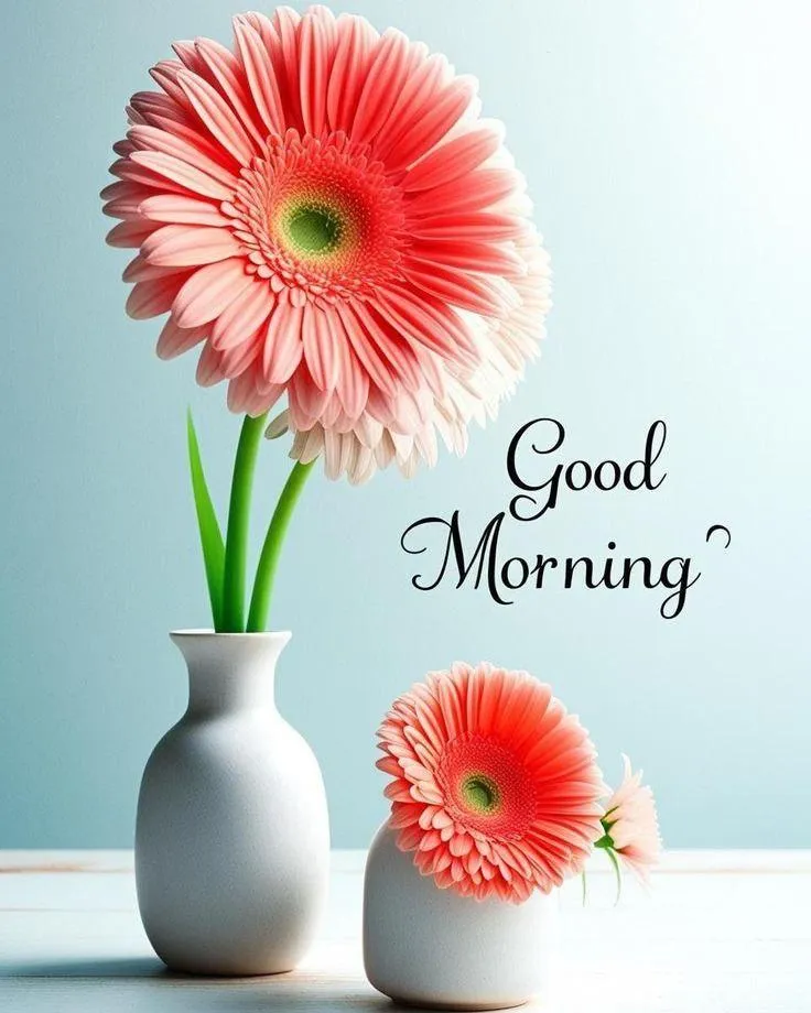 Single Gerbera Flower and Cup for a Positive Morning