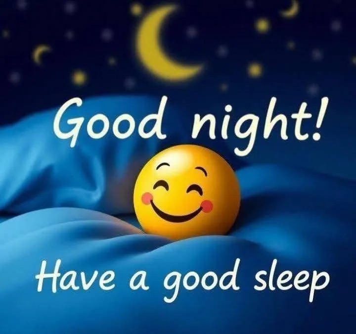 Sleepy Emoji Wishes You a Good Night with a Smile Image