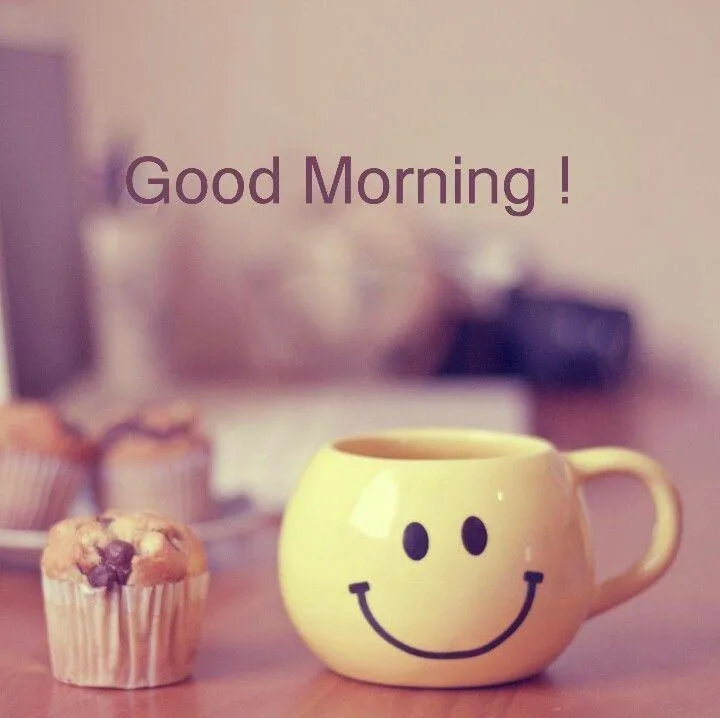 Smiling Yellow Plush Toy with Good Morning Message
