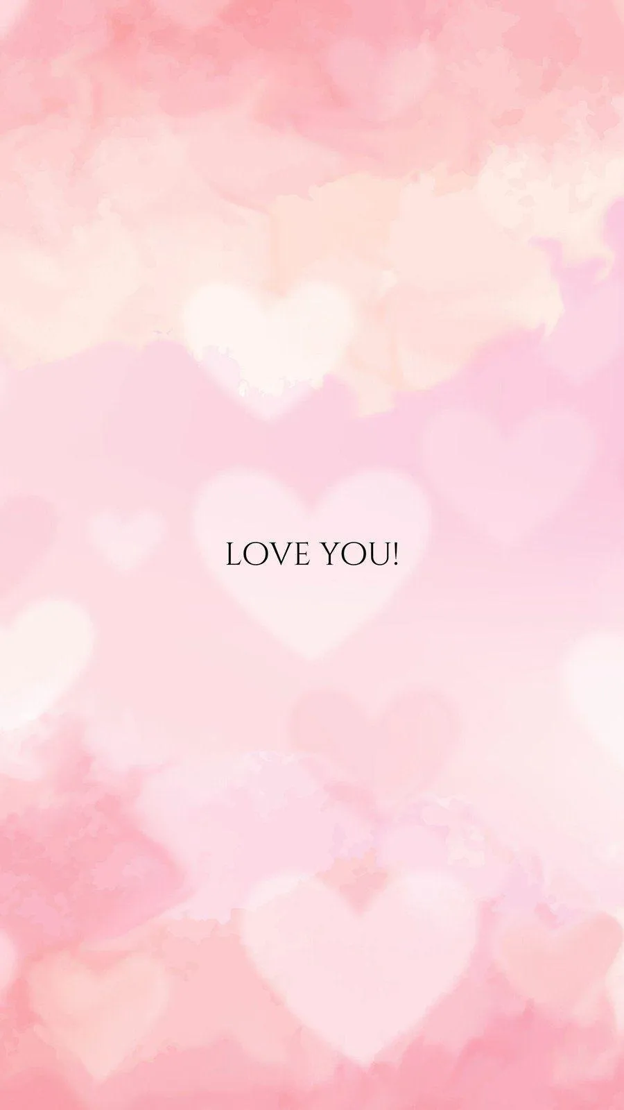 Soft Pink Background with Lovely Heart Shapes Wallpaper