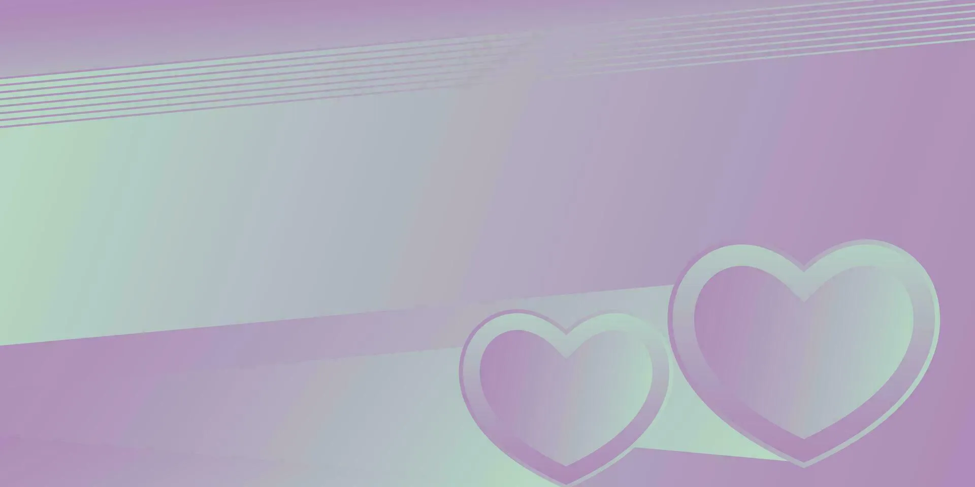 Soft Pink Gradient Hearts in Romantic Design Wallpaper