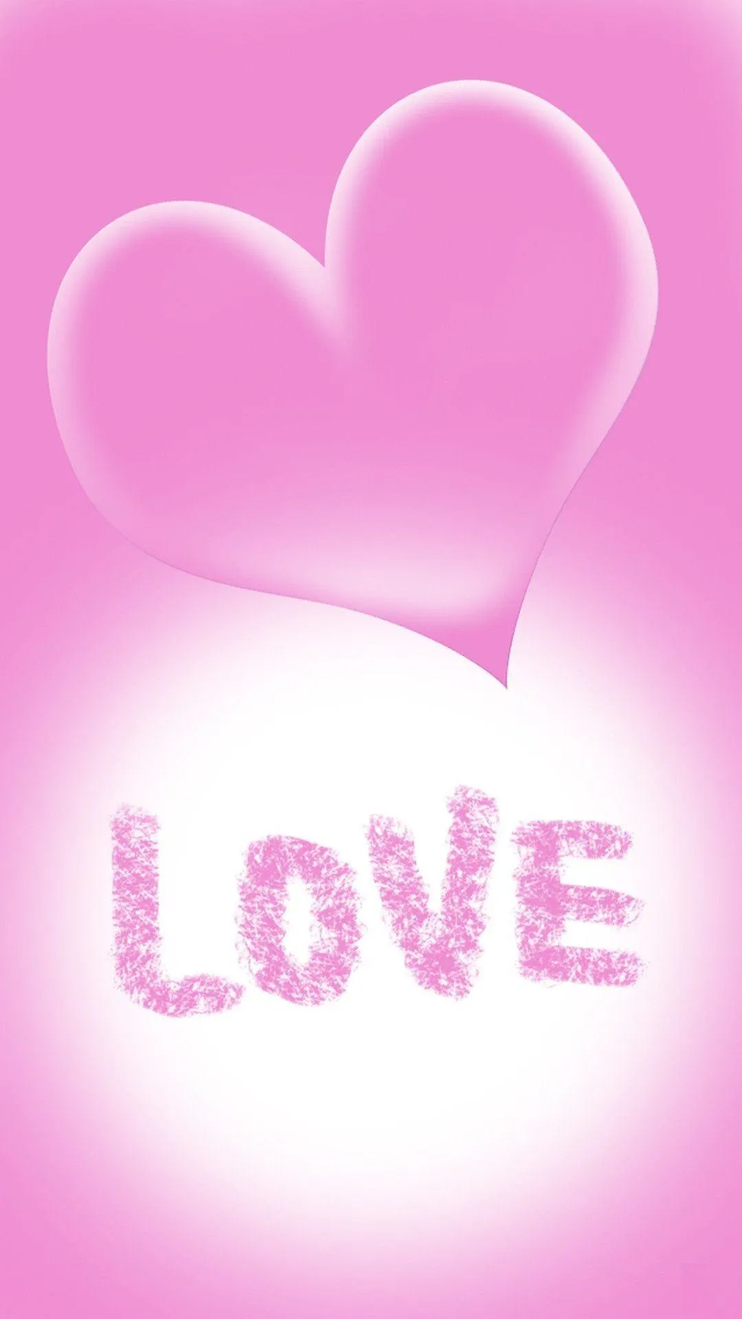 Soft Pink Poster Expressing Gentle Love Message Wallpaper