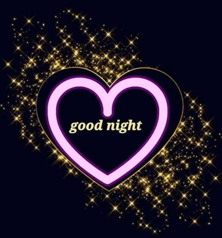 Sparkling Heart to Send Love and Peace for the Night