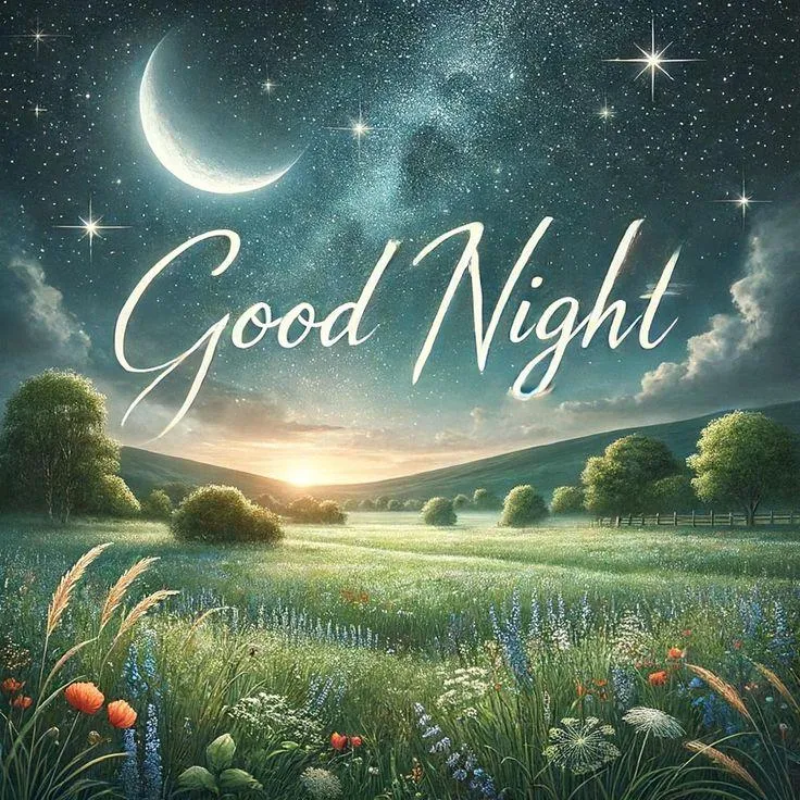 Starry Sky Message to End the Day on a Peaceful Note