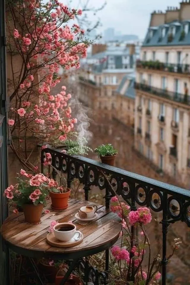 Street View with Autumn Leaves and Morning Vibe Image