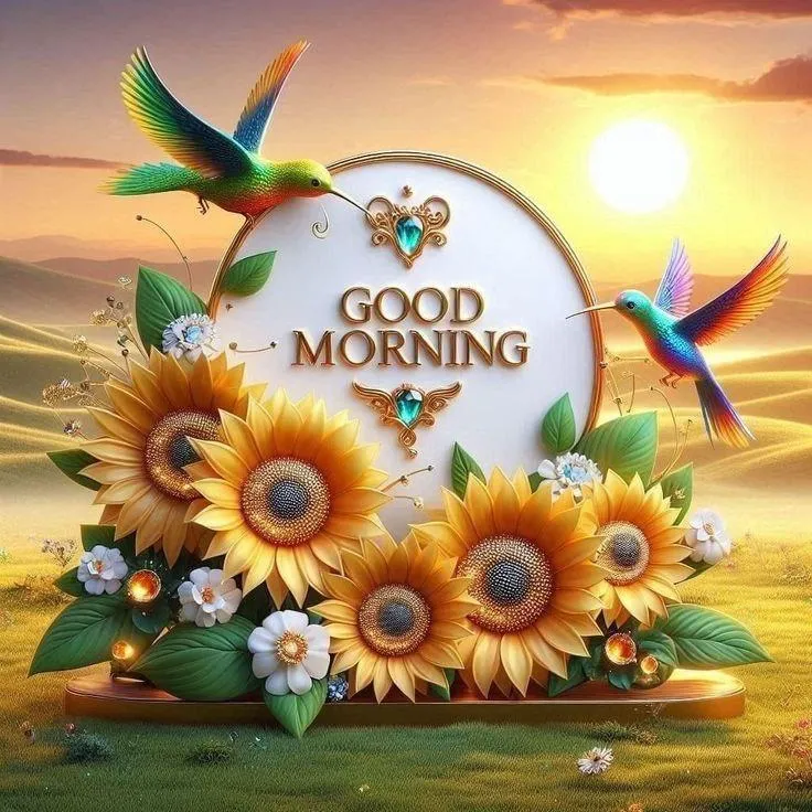 Sunflowers Blooming Under Sky to Start Your Morning